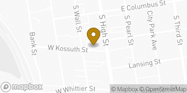 Map showing the location of Fifth Third Bank in Columbus, OH 43206