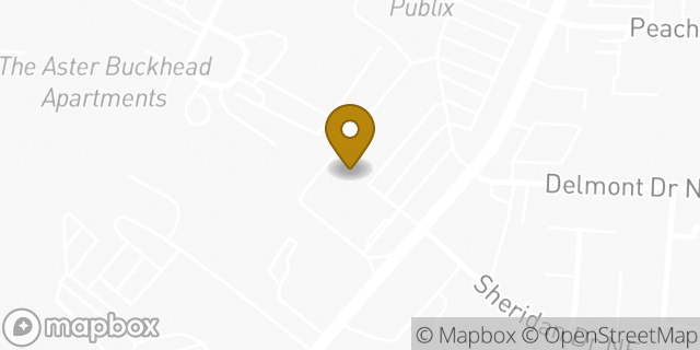 Map showing the location of The UPS Store in Atlanta, GA 30305