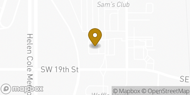 Map showing the location of McDonald's in Moore, OK 73160