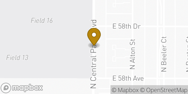 Map showing the location of Chili's in Denver, CO 80238
