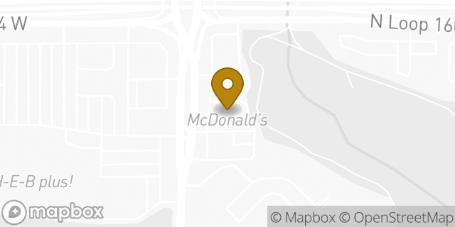 Map showing the location of McDonald's in San Antonio, TX 78232