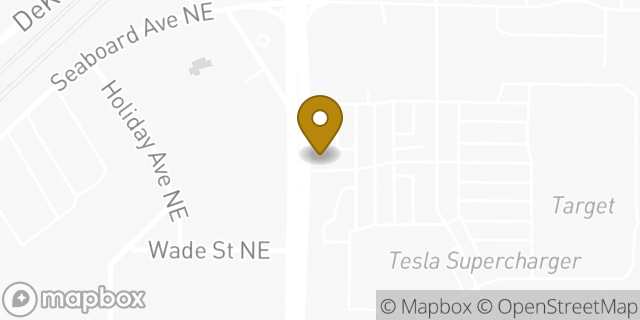 Map showing the location of Chase Bank in Atlanta, GA 30307