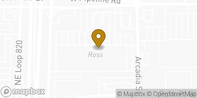 Map showing the location of Amazon Locker - Iska in Hurst, TX 76053