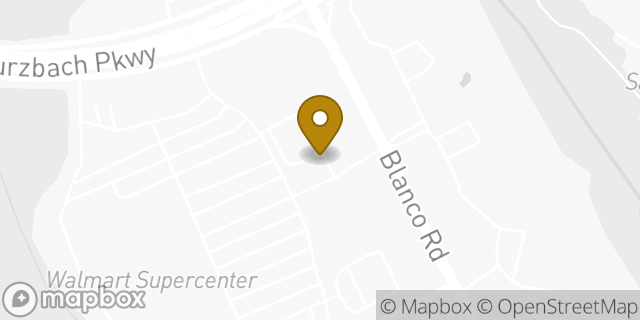 Map showing the location of Starbucks in San Antonio, TX 78216