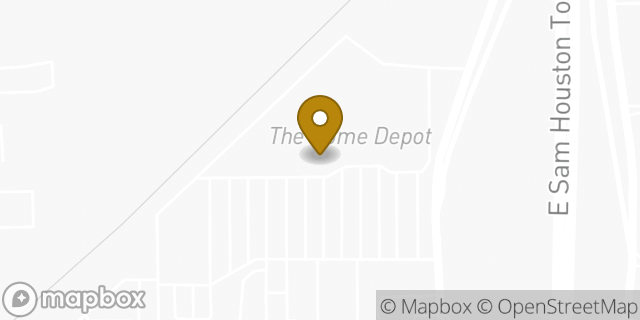 Map showing the location of The Home Depot in Pasadena, TX 77505