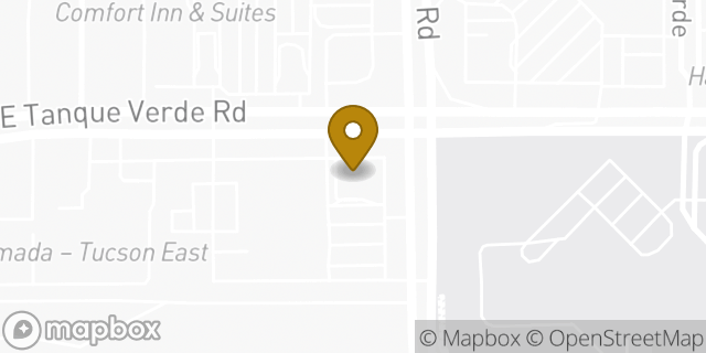 Map showing the location of Chase Bank in Tucson, AZ 85715