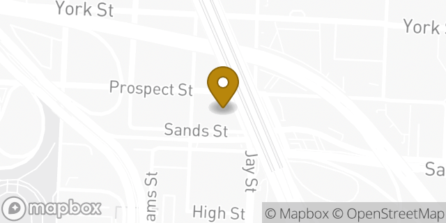 Map showing the location of WeWork Dumbo Heights (Sands) in Brooklyn, NY 11201