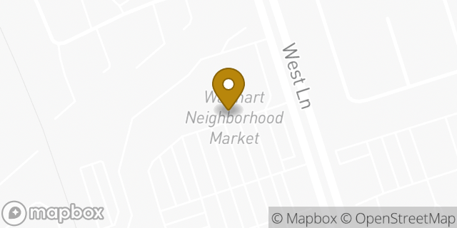 Map showing the location of Walmart Neighborhood Market in Stockton, CA 95210