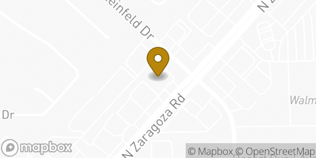 Map showing the location of AutoZone in El Paso, TX 79936