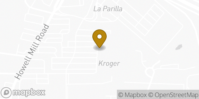 Map showing the location of Kroger Pharmacy in Atlanta, GA 30318