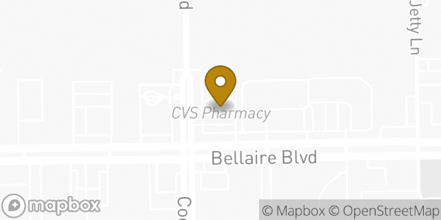 Map showing the location of CVS Beauty in Houston, TX 77072