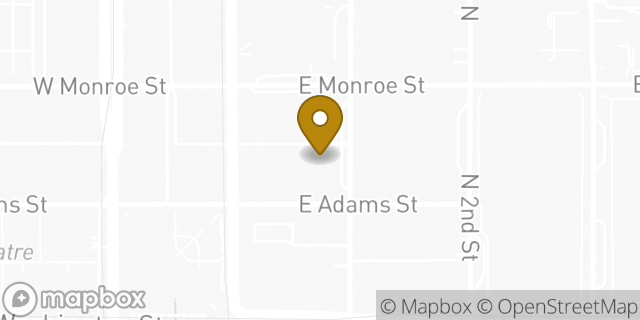 Map showing the location of Starbucks in Phoenix, AZ 85004