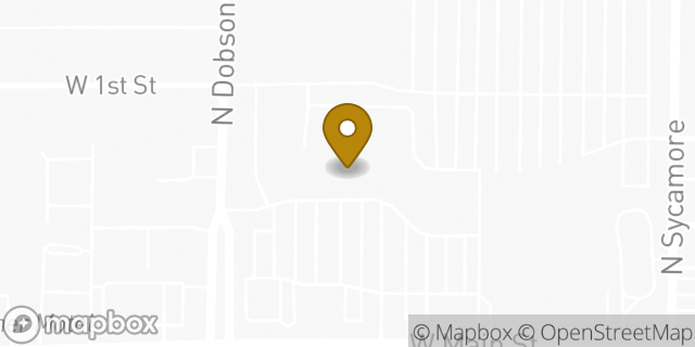 Map showing the location of Safeway in Mesa, AZ 85201