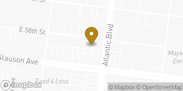 Map showing the location of Subway in Maywood, CA 90270