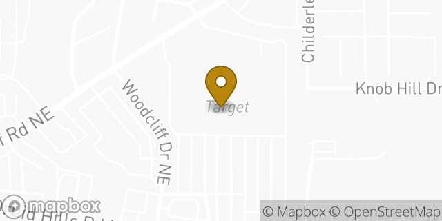 Map showing the location of Starbucks in Atlanta, GA 30329