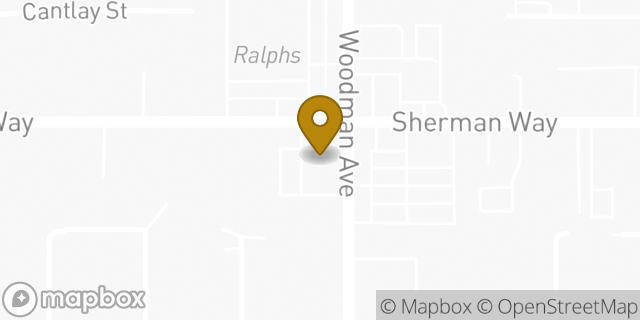 Map showing the location of McDonald's in Van Nuys, CA 91405