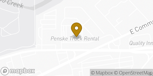 Map showing the location of Penske Truck Rental in San Antonio, TX 78219