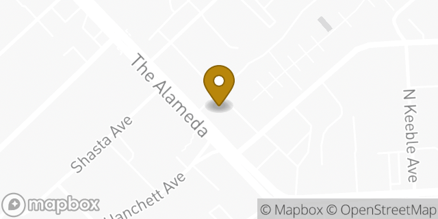 Map showing the location of The UPS Store in San Jose, CA 95126