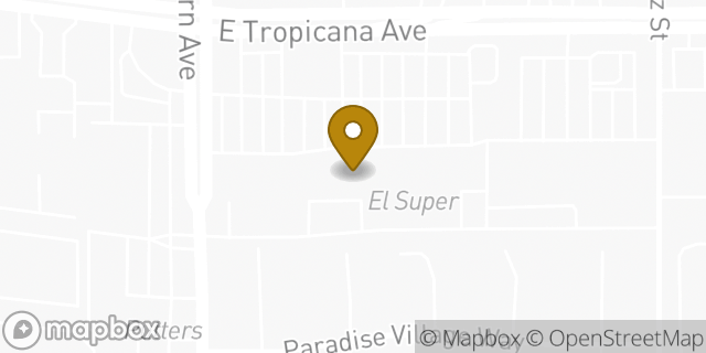 Map showing the location of AutoZone in Las Vegas, NV 89121