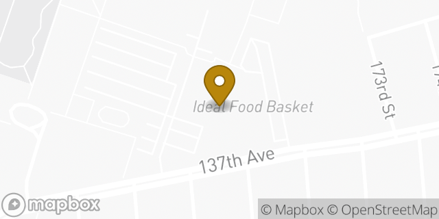 Map showing the location of Baskin-Robbins in Jamaica, NY 11434