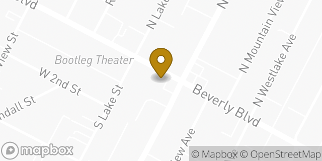 Map showing the location of Subway in Los Angeles, CA 90057