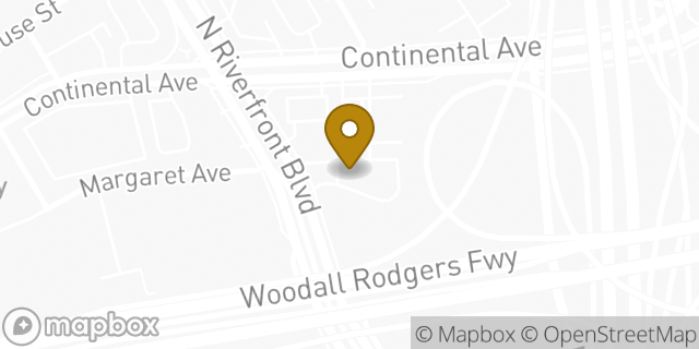 Map showing the location of McDonald's in Dallas, TX 75207