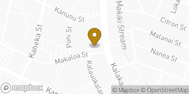 Map showing the location of The UPS Store in Honolulu, HI 96814