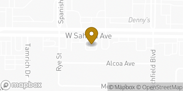 Map showing the location of W. Sahara in Las Vegas, NV 89102
