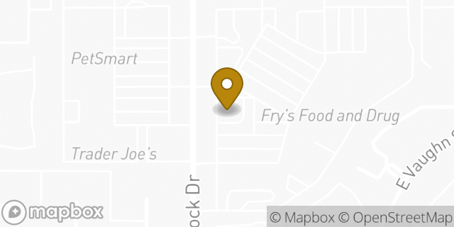 Map showing the location of Chase ATM in Tempe, AZ 85283