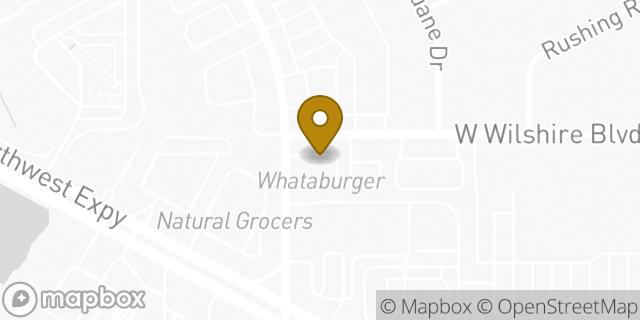 Map showing the location of Whataburger in Oklahoma City, OK 73132