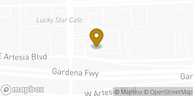 Map showing the location of Starbucks in Compton, CA 90220