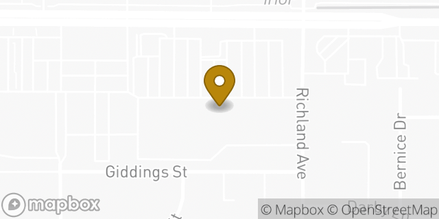 Map showing the location of Baskin-Robbins in Modesto, CA 95351