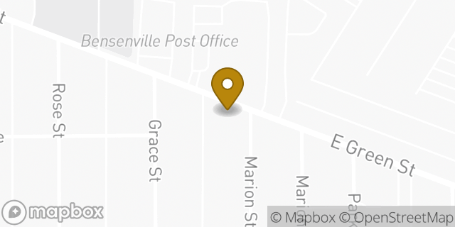 Map showing the location of KinderCare in Bensenville, IL 60106