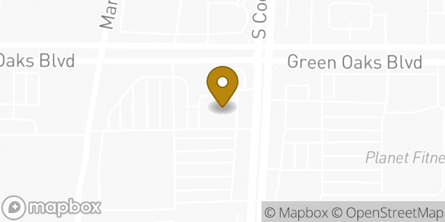 Map showing the location of McDonald's in Arlington, TX 76017