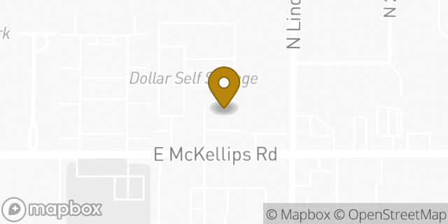 Map showing the location of AutoZone in Mesa, AZ 85213