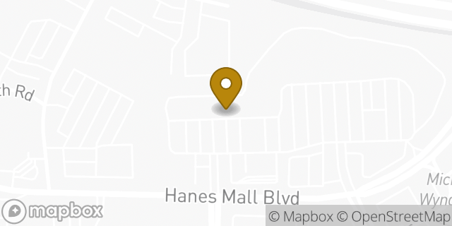 Map showing the location of The UPS Store in Winston-Salem, NC 27103