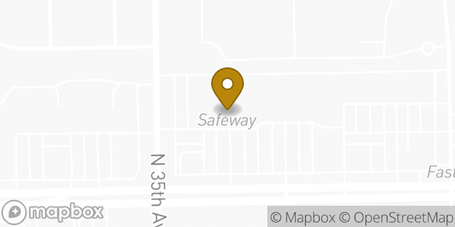 Map showing the location of Starbucks in Phoenix, AZ 85053