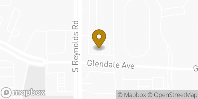 Map showing the location of Olive Garden in Toledo, OH 43614