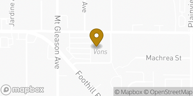 Map showing the location of Vons in Tujunga, CA 91042