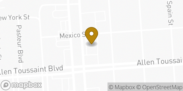 Map showing the location of Walgreens in New Orleans, LA 70122