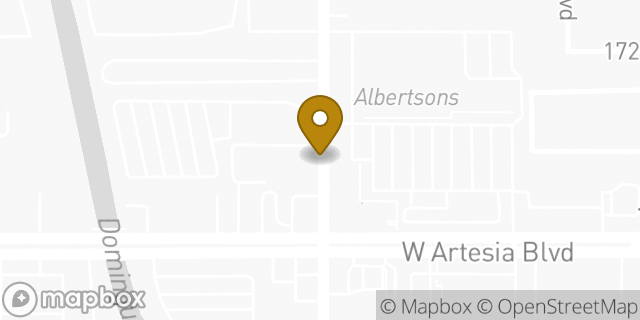 Map showing the location of Enterprise Rent-A-Car in Gardena, CA 90247