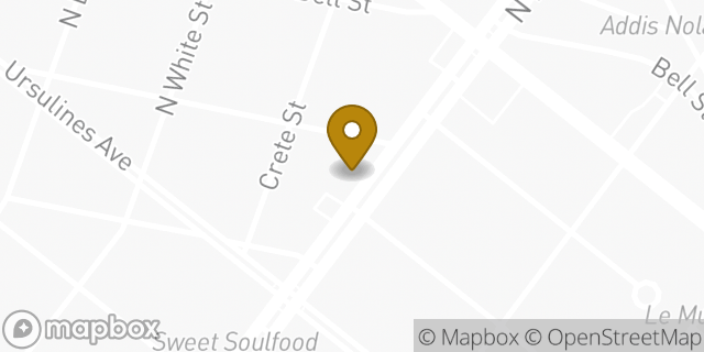 Map showing the location of Subway in New Orleans, LA 70119