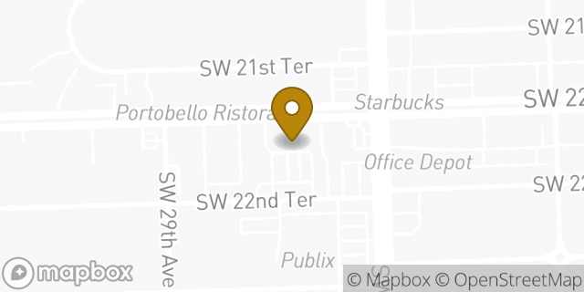 Map showing the location of Chase Bank in Miami, FL 33145