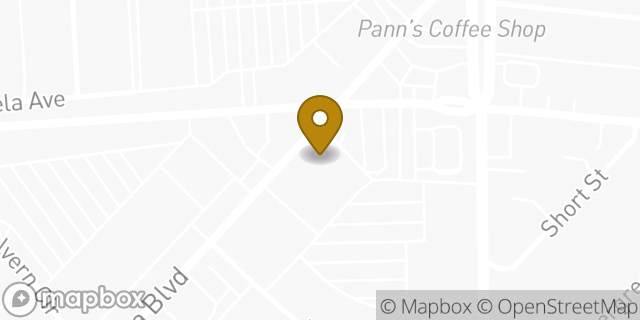 Map showing the location of Dunkin' in Los Angeles, CA 90045