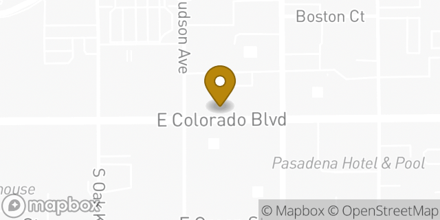 Map showing the location of Subway in Pasadena, CA 91101
