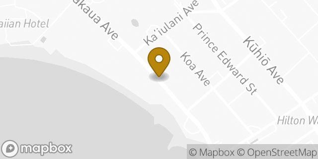 Map showing the location of Hertz in Honolulu, HI 96815