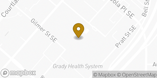 Map showing the location of Starbucks in Atlanta, GA 30303