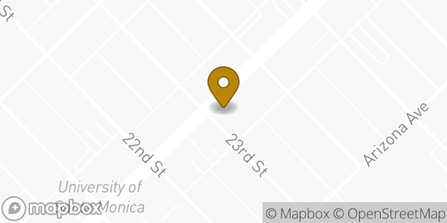 Map showing the location of Trader Joe's in Santa Monica, CA 90403