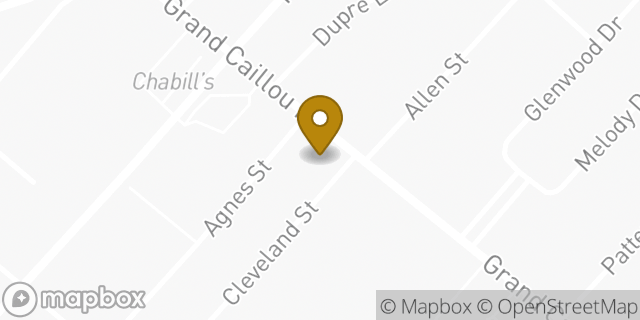 Map showing the location of Regions Bank in Houma, LA 70363