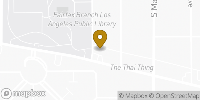 Map showing the location of ATM 7ELEVEN-FCTI in Los Angeles, CA 90036